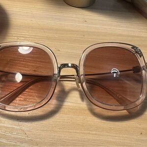 Coach Pink Gradient Square Sunglasses